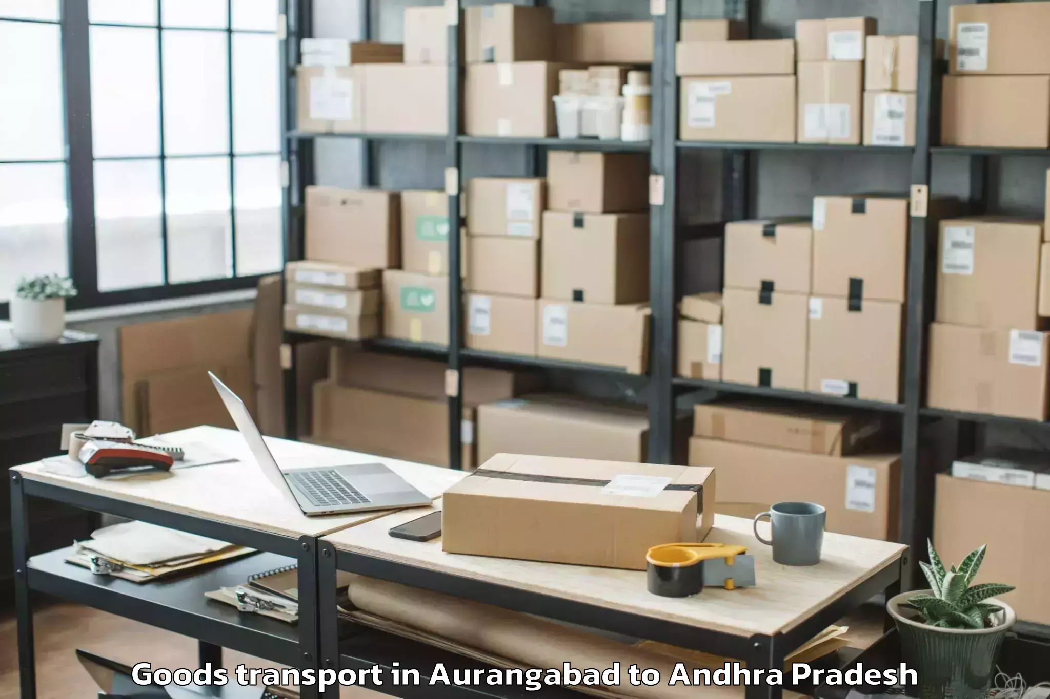 Book Aurangabad to Kolanukonda Goods Transport